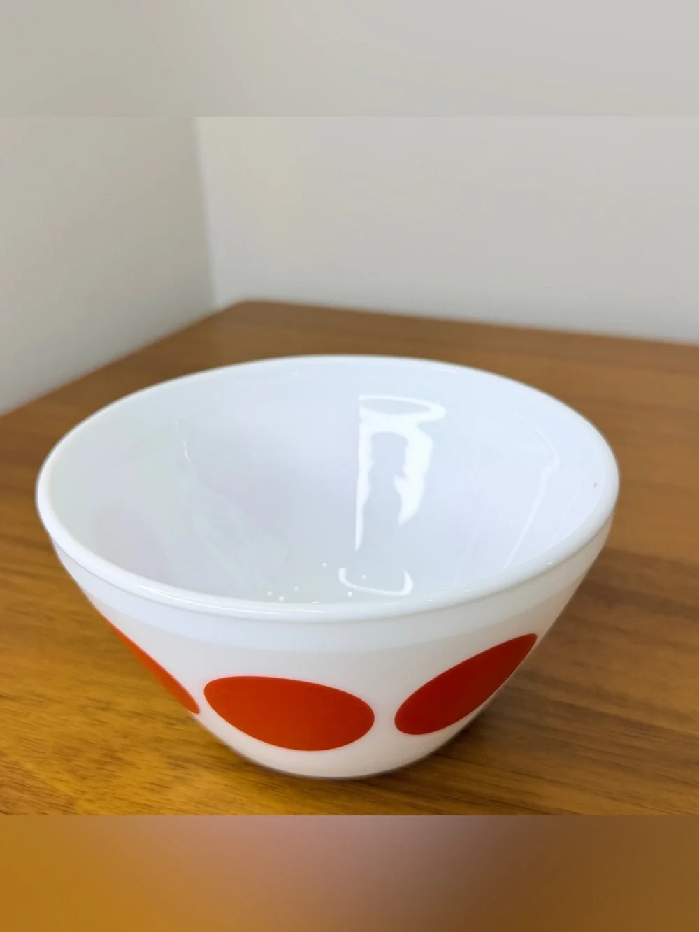 Small Vintage Charm Inspired By Pyrex Red Polka Dot Nesting Mixing Bowl 3C/.7L